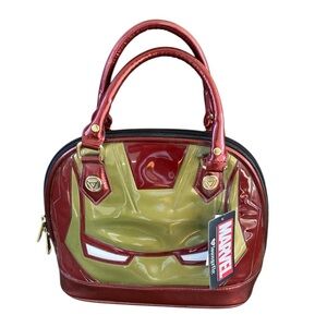 Marvel Loungefly Iron Man Patent Mini Satchel New with Tags